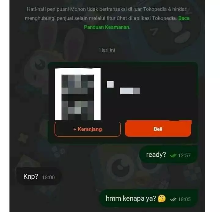 chat nggak nyambung dari seller © Twitter chat nggak nyambung dari seller © Twitter