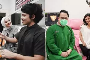 Momen 10 seleb cek kandungan ditemani suami, sweet banget