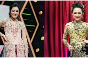 10 Beda gaya Nella Kharisma & Happy Asmara pakai kebaya, memesona