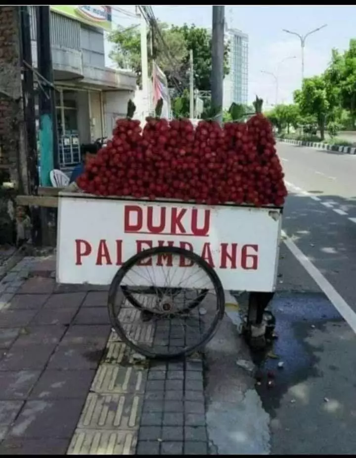 penjual buah promosikan dagangan © berbagai sumber penjual buah promosikan dagangan © berbagai sumber