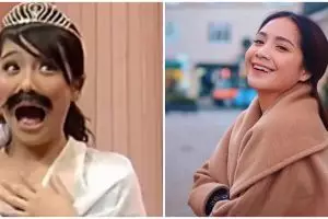 10 Potret lawas Nagita Slavina main sketsa komedi, kostumnya unik