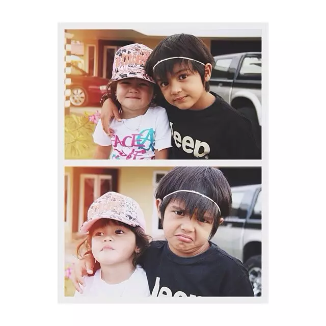 Potret lawas aktris dengan sudara laki-laki © 2021 brilio.net