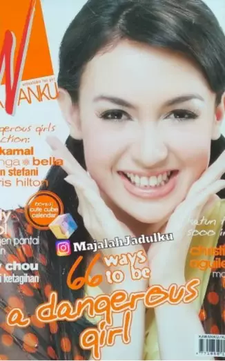 pesinetron wanita jadi model majalah Kawanku Instagram/@majalahjadulku