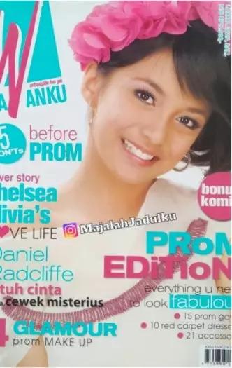 pesinetron wanita jadi model majalah Kawanku Instagram/@majalahjadulku
