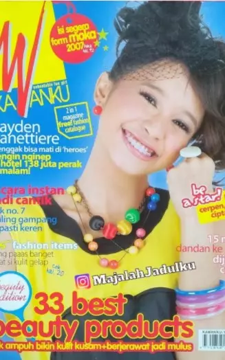 pesinetron wanita jadi model majalah Kawanku Instagram/@majalahjadulku