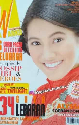 pesinetron wanita jadi model majalah Kawanku Instagram/@majalahjadulku