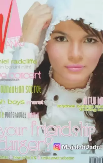 pesinetron wanita jadi model majalah Kawanku Instagram/@majalahjadulku