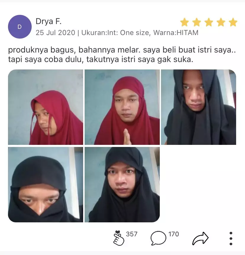 beli busana muslim di olshop © 2021 brilio.net