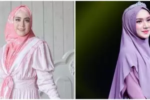 10 Beda gaya outfit April Jasmine dan Indri Giana, tampil kece