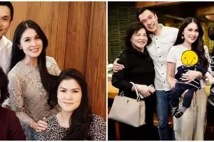 10 Potret kedekatan Sandra Dewi dan ibu mertua, penuh kehangatan