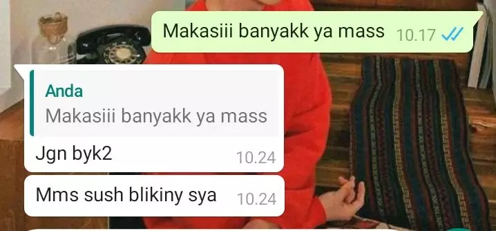 Chat lucu kurir paket ngajak bercanda © 2021 berbagai sumber Chat lucu kurir paket ngajak bercanda © 2021 berbagai sumber