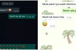 10 Chat lucu kurir paket ngajak bercanda ini bikin pelanggan nyengir