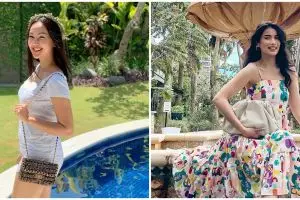 10 Beda gaya Kalina Oktarani dan Sabrina di keseharian, memesona