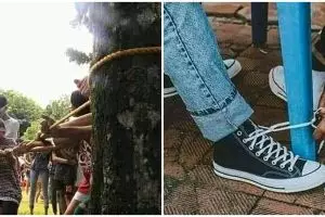 10 Aksi jahili teman di tempat umum, pengen ketawa takut dosa