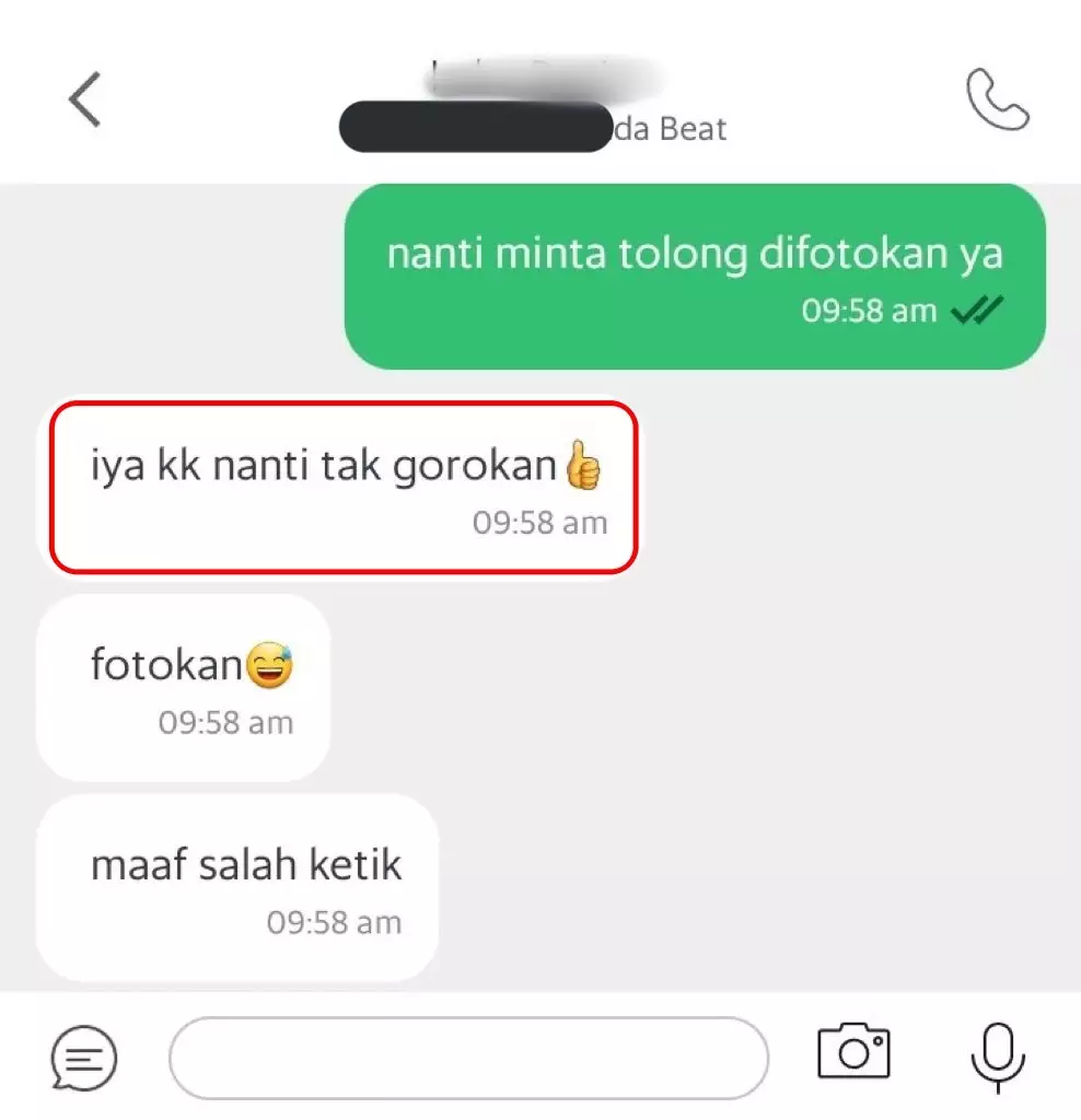 Chat ojol ngeri ngeri sedap © berbagai sumber
