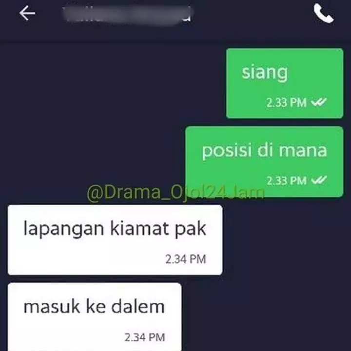 Chat ojol ngeri ngeri sedap © berbagai sumber