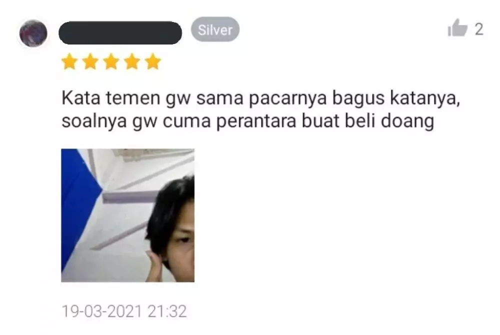 Testimoni bintang lima © Twitter