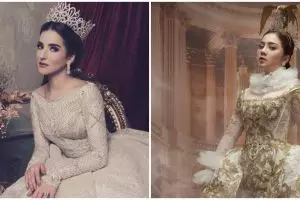 10 Pemotretan seleb cantik bertema putri kerajaan, tampil anggun