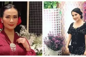 Beda gaya 5 seleb istri pilot saat pakai kebaya, memesona