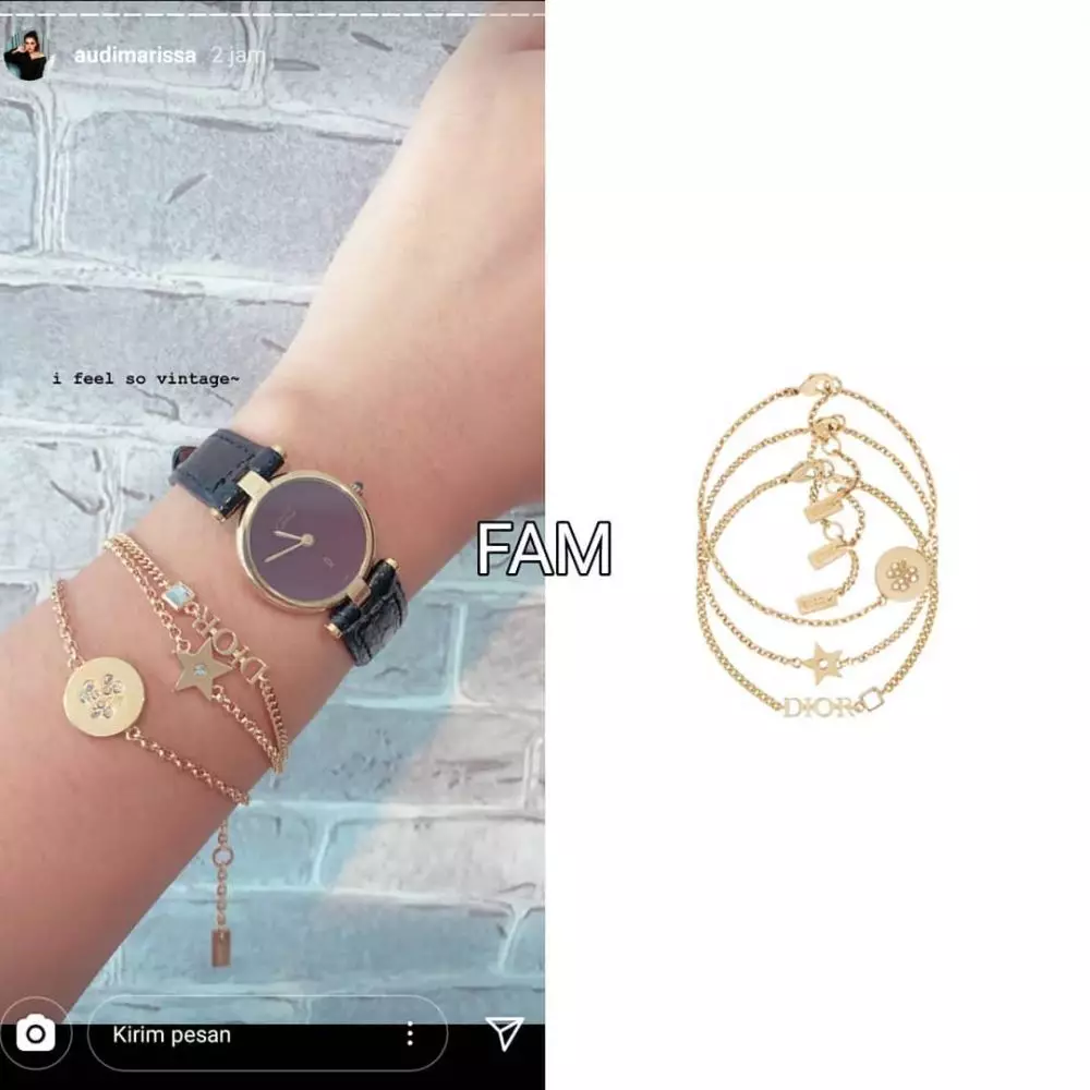 koleksi gelang audi marissa berharga fantastis © instagram