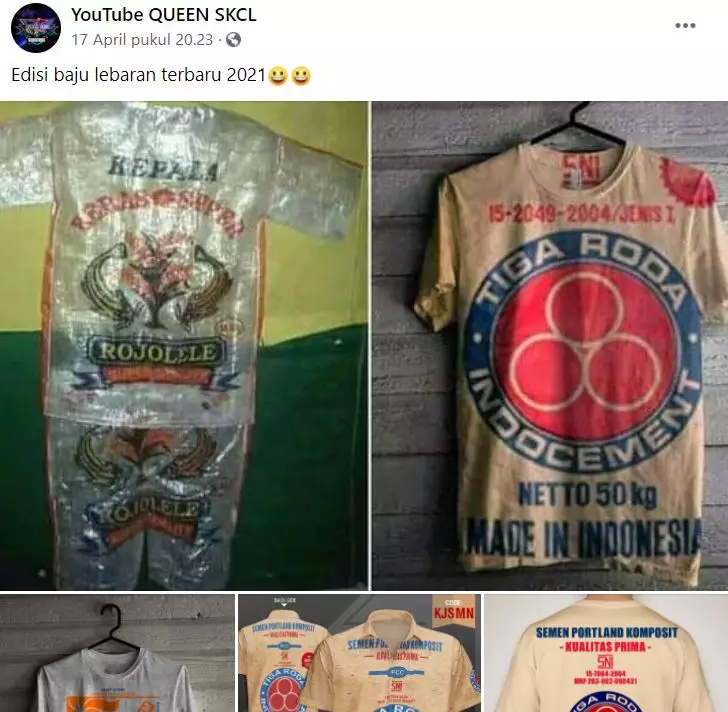 baju Lebaran nyeleneh © 2021 brilio.net