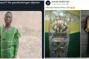 10 Potret baju Lebaran ini nyeleneh abis, bikin hari raya makin ceria