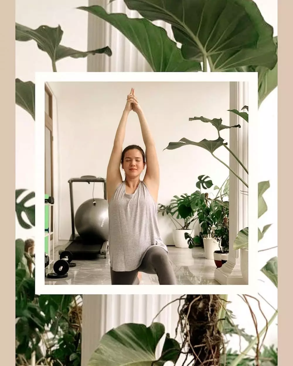 momen seleb jalani senam hamil © instagram