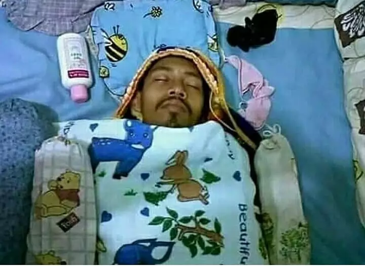 pria dewasa bak anak kecil © 2021 Instagram