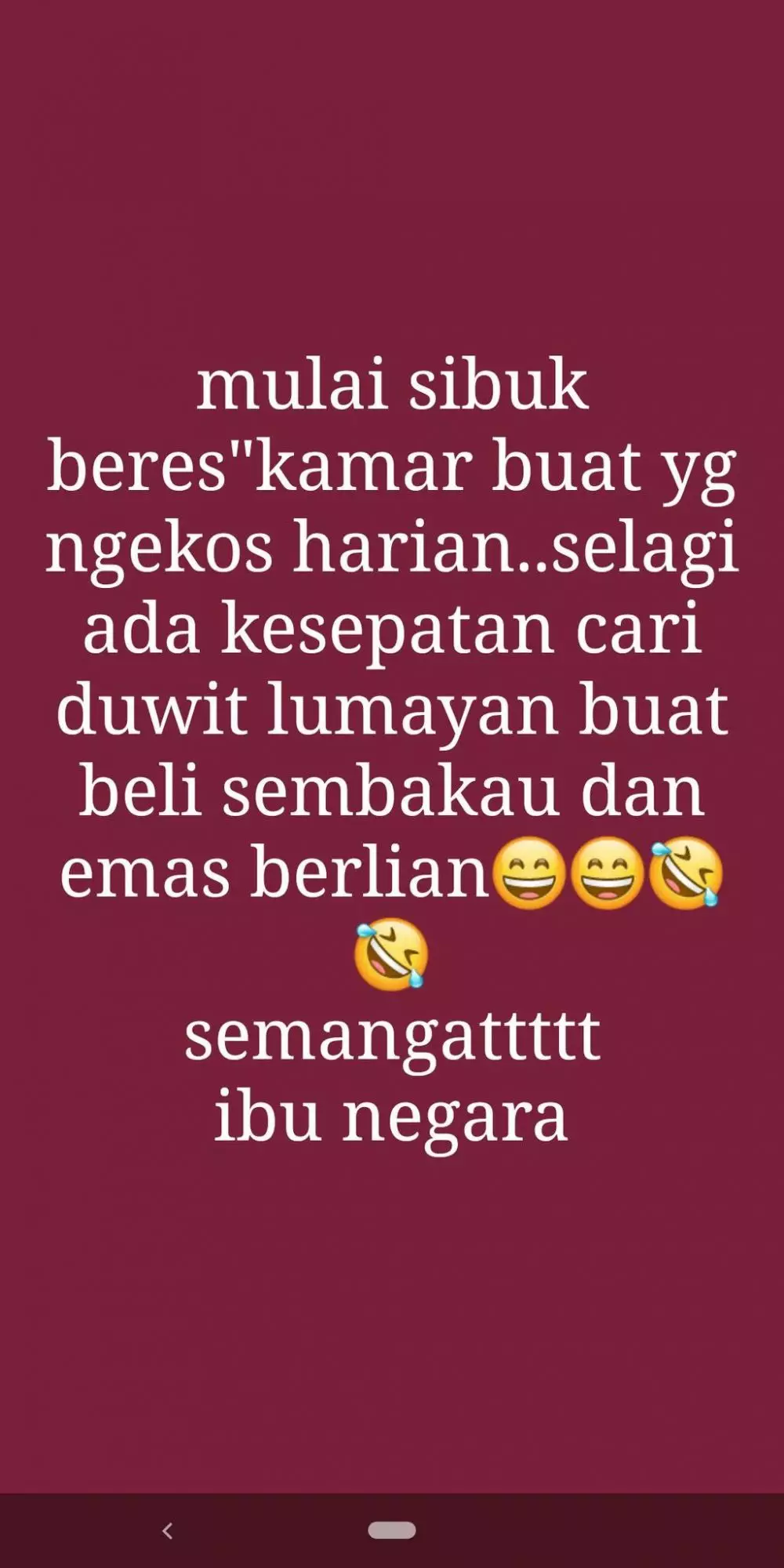 Status WA lucu pemilik kos © Twitter Status WA lucu pemilik kos © Twitter