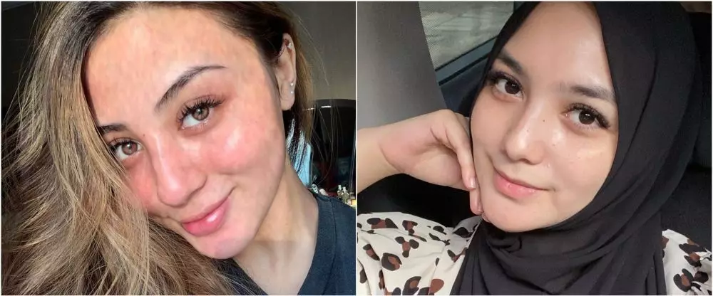 beda gaya citra kirana dan margin tanpa makeup © instagram