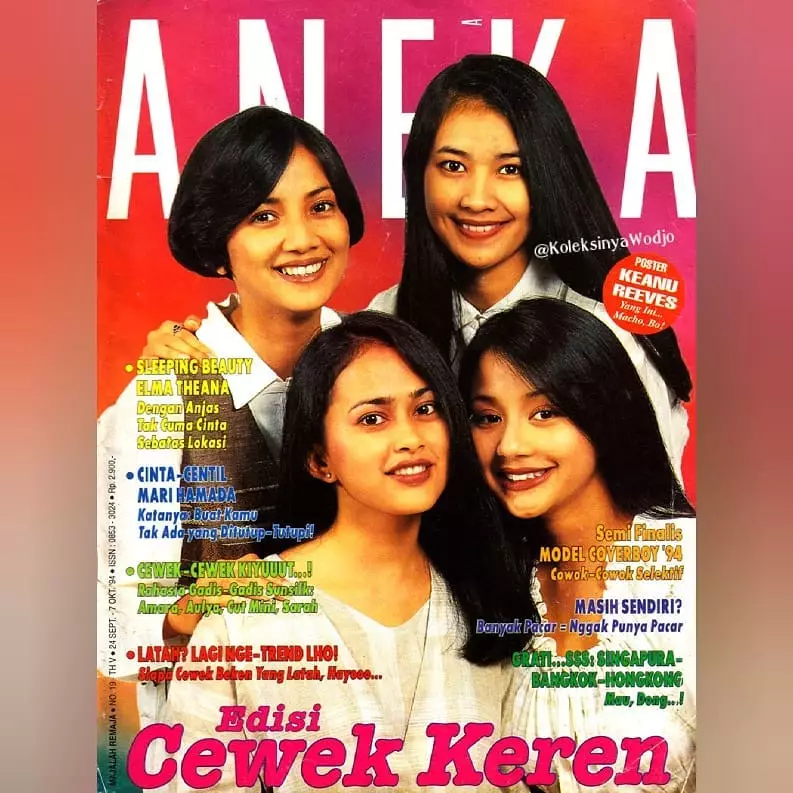 potret lawas sarah sechan jadi cover majalah © instagram