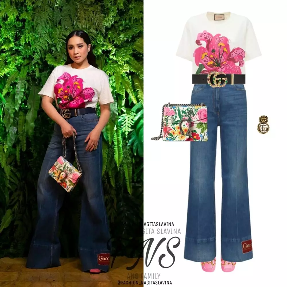 fashion item Nagita Slavina saat pemotretan © 2021 brilio.net