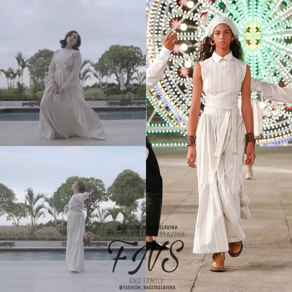 fashion item Nagita Slavina saat pemotretan © 2021 brilio.net