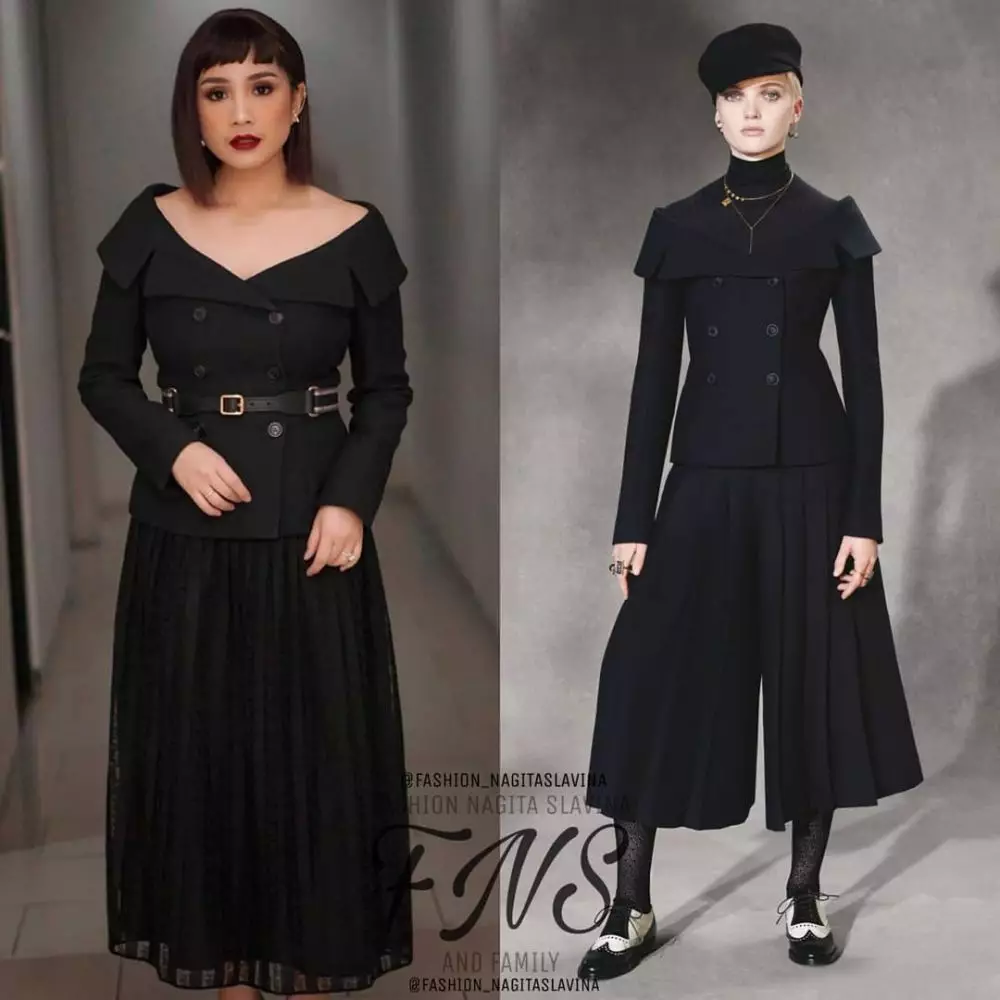 fashion item Nagita Slavina saat pemotretan © 2021 brilio.net