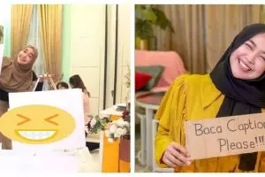 9 Momen Ria Ricis tunjukkan isi hampers ke timnya, ada barang branded