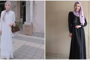 10 Gaya outfit hijab Ayana Moon, bisa jadi inspirasi Lebaran