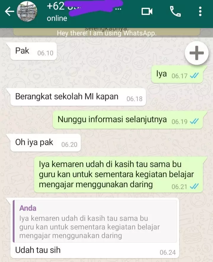 chat lucu salah paham dengan guru Berbagai sumber