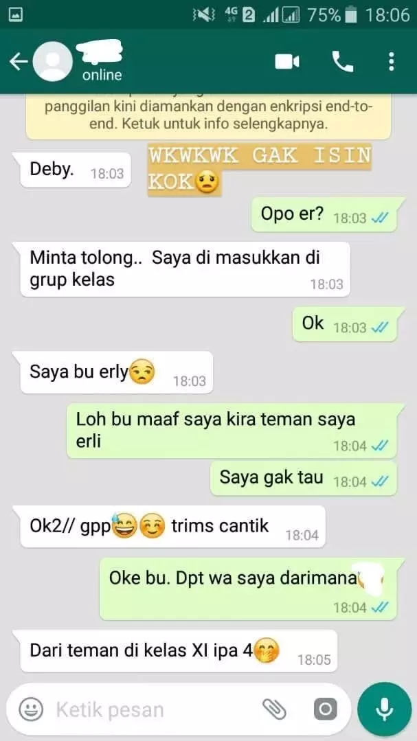 chat lucu salah paham dengan guru Berbagai sumber