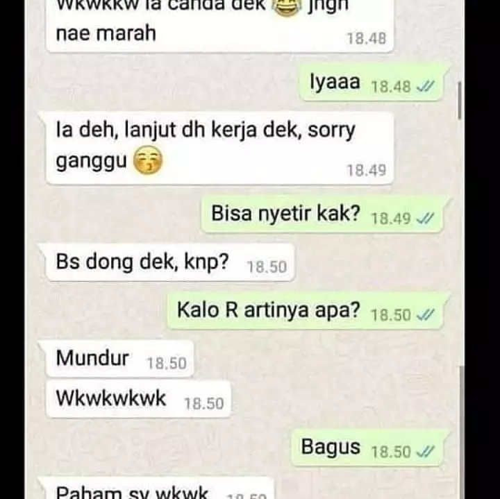 chat gagal gombalin cewek Berbagai sumber
