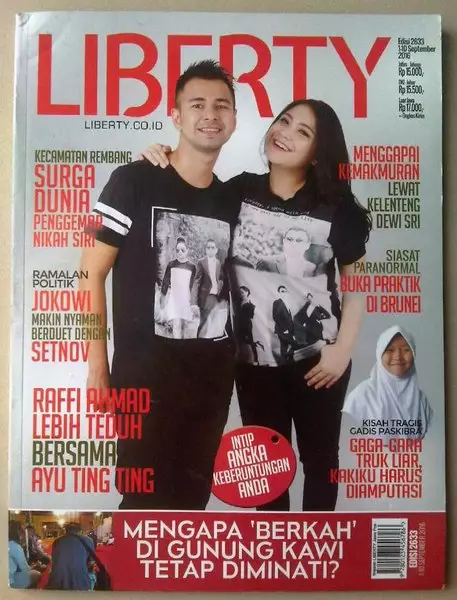 potret lawas Raffi Ahmad jadi cover majalah © 2021 brilio.net