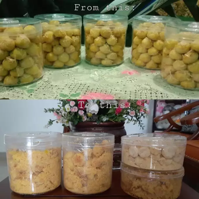 kue kering hancur efek pengiriman  © 2021 berbagai sumber