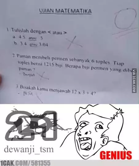 Jawaban lucu tak bisa disalahkan © berbagai sumber