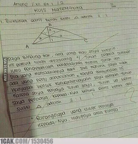 Jawaban lucu tak bisa disalahkan © berbagai sumber