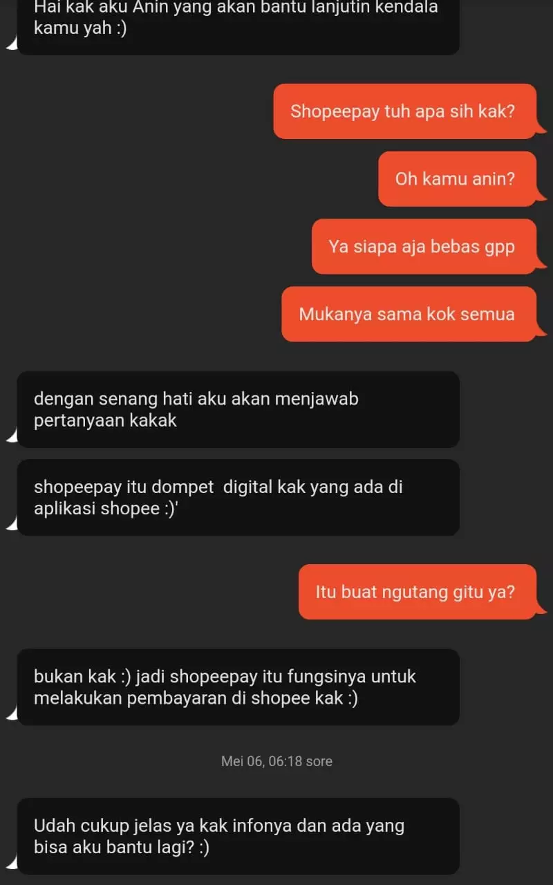 chat lucu dengan admin call center Berbagai sumber