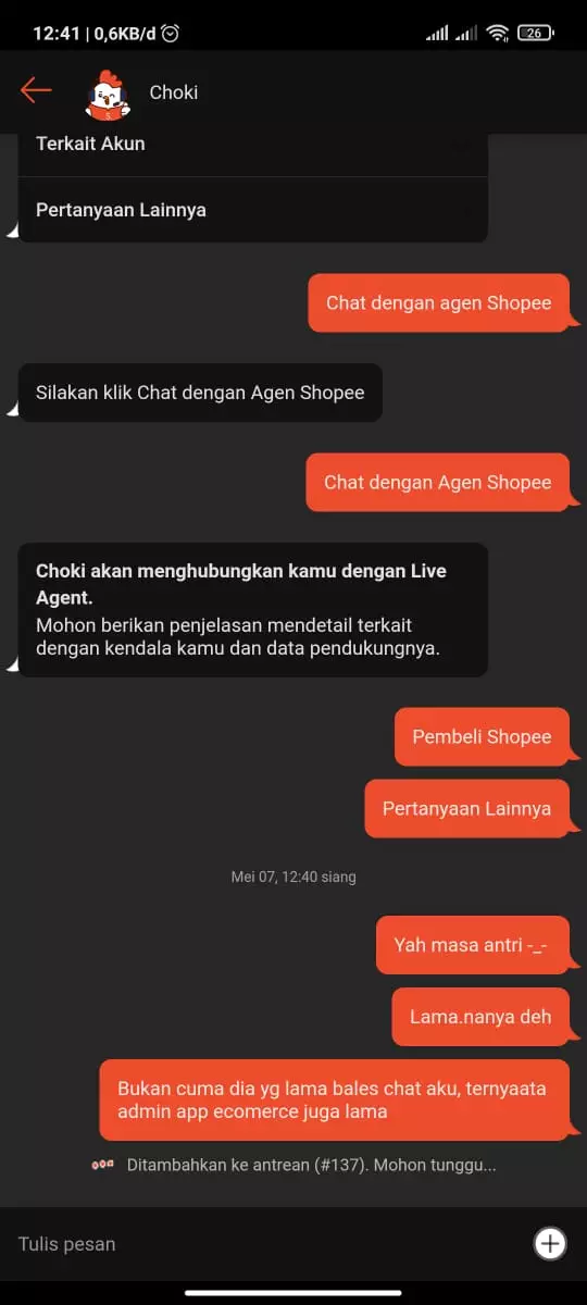 chat lucu dengan admin call center Berbagai sumber