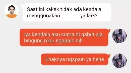 chat lucu dengan admin call center Berbagai sumber