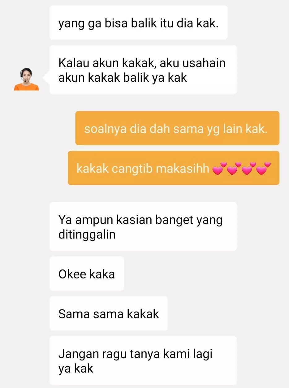 chat lucu dengan admin call center Berbagai sumber