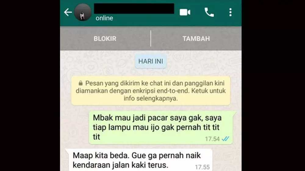 chat cowok nembak cewek endingnya ngenes Berbagai sumber