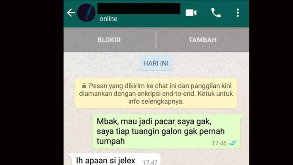 chat cowok nembak cewek endingnya ngenes Berbagai sumber