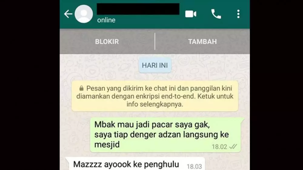 chat cowok nembak cewek endingnya ngenes Berbagai sumber